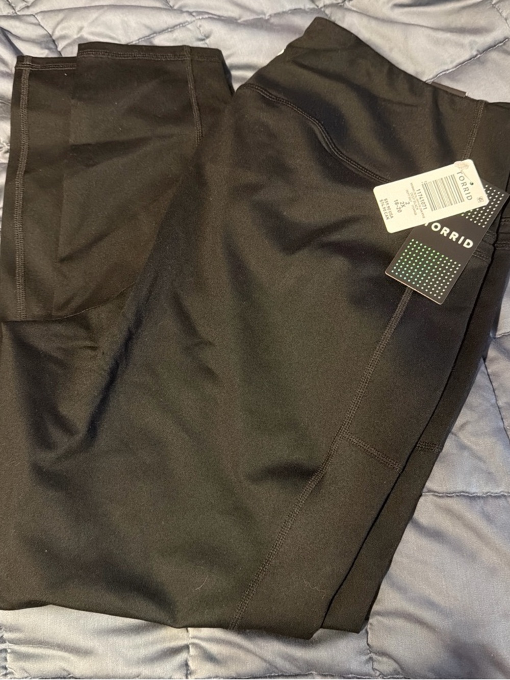 torrid Black High-Rise Active Leggings with Zip Pocket